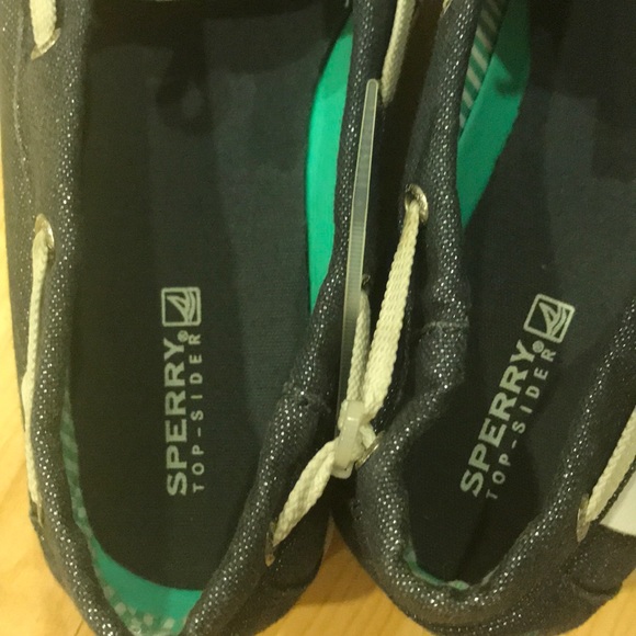 Sperry topsider denim sparkle shoes - Picture 3 of 6